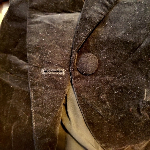 Mossimo Velvety Black Blazer Women's Small Soft Dark Academia Prep Preppy EUC - Picture 5 of 7